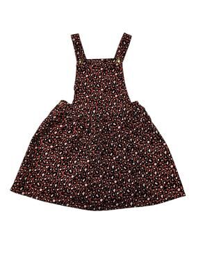 Cupcakes & Cashmere Girls Size 8 Leopard Print Pinafore Jumper Dress